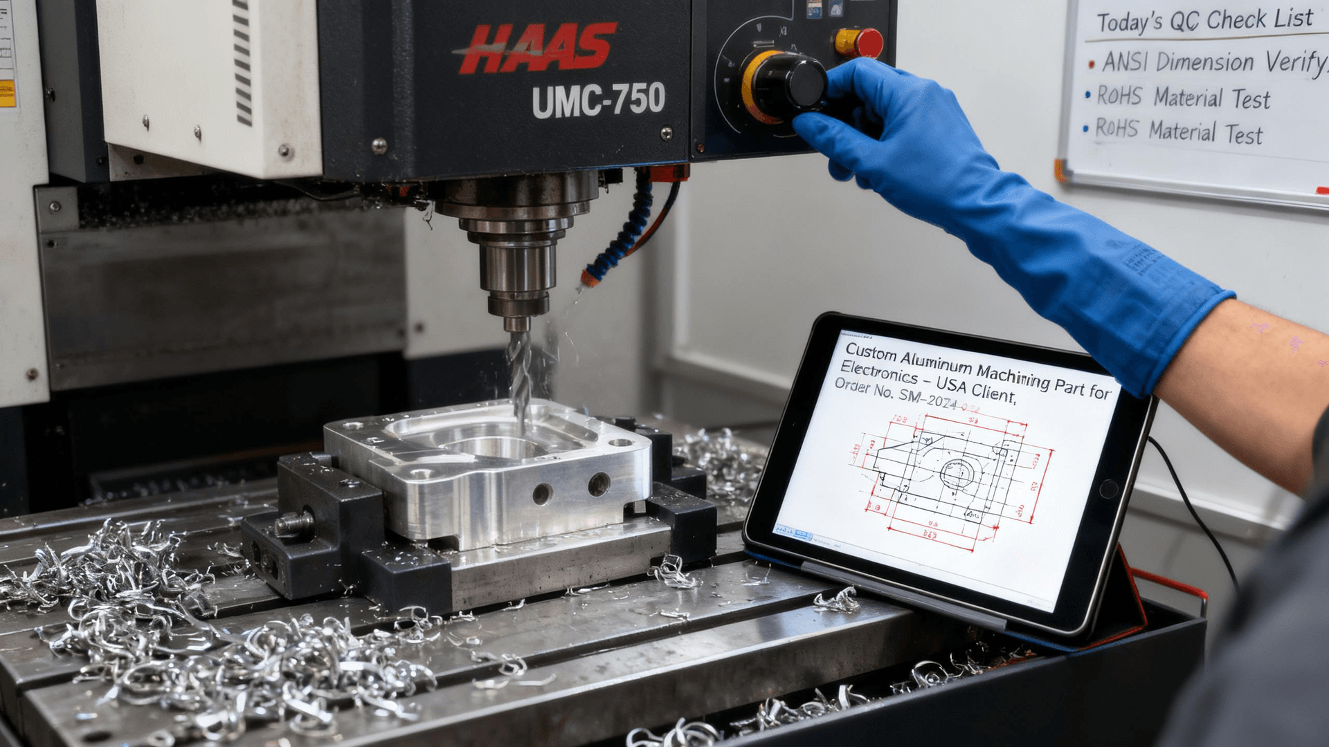 CNC machining according to drawings