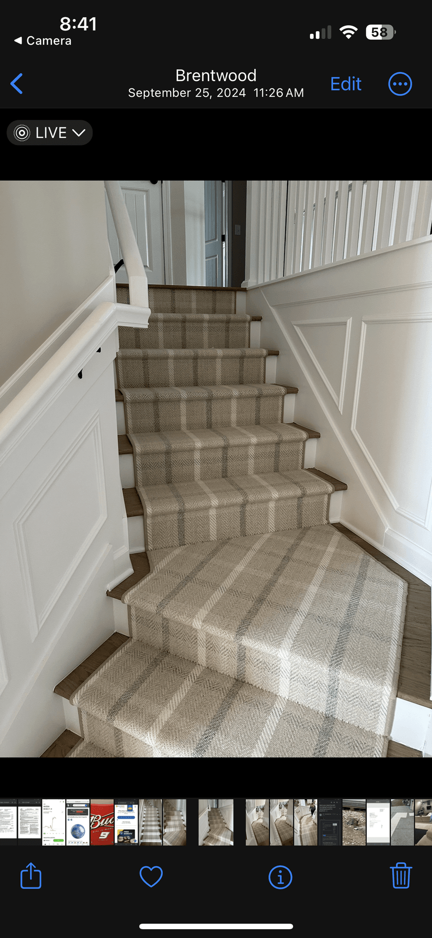 Serging rugs or stair runners for areas as a focal point for the home. 