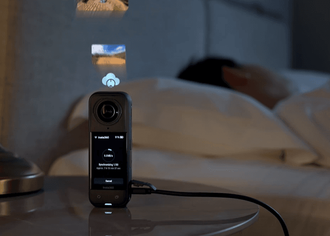 Insta360 X5 with Cloud Auto-Backup