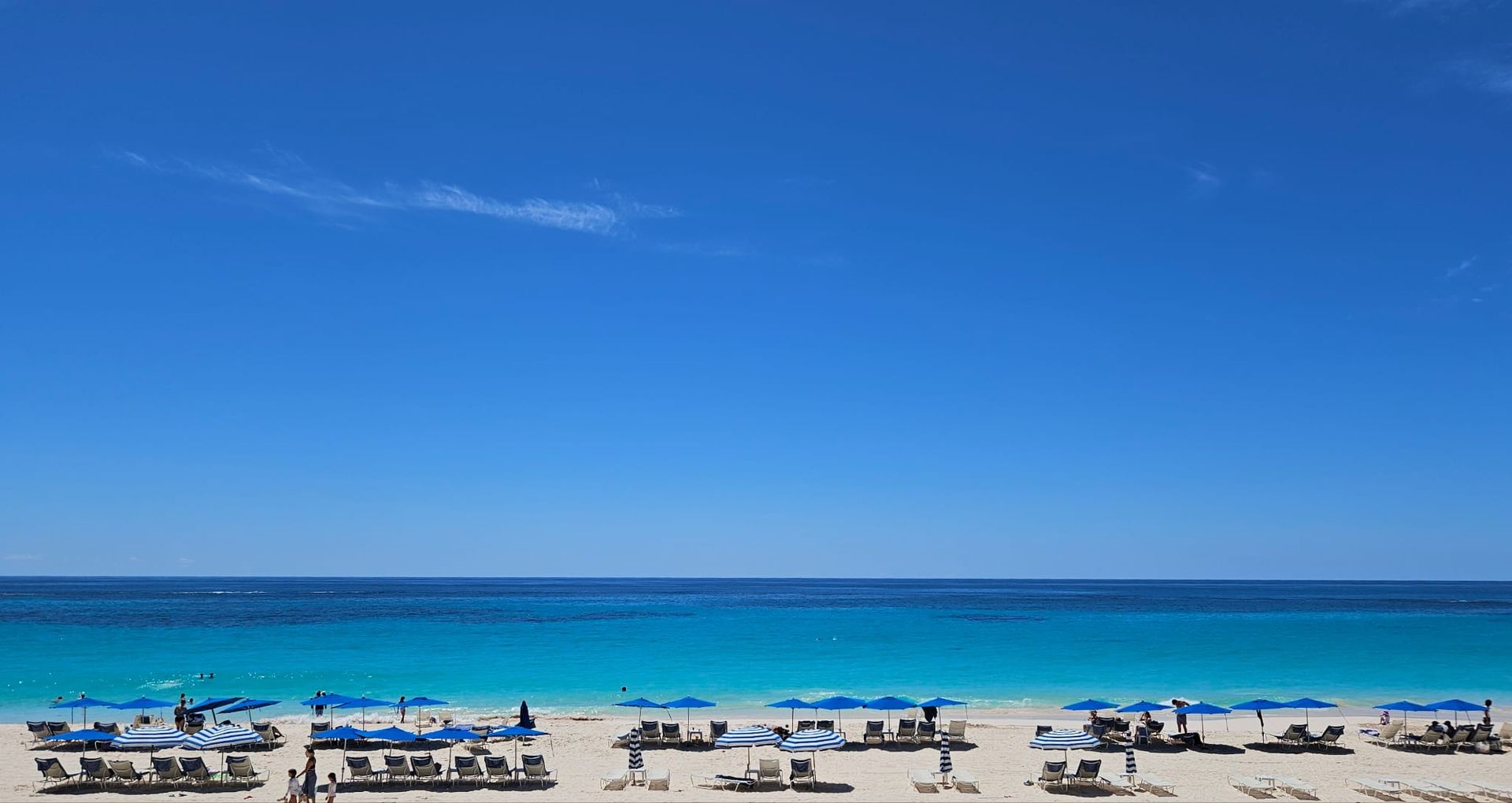 Enjoying the views at the Rosewood Bermuda Beach Club at Tucker's Point