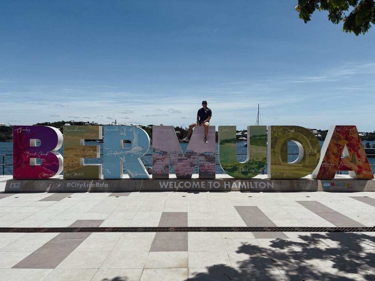 Hanging out in Hamilton, Bermuda