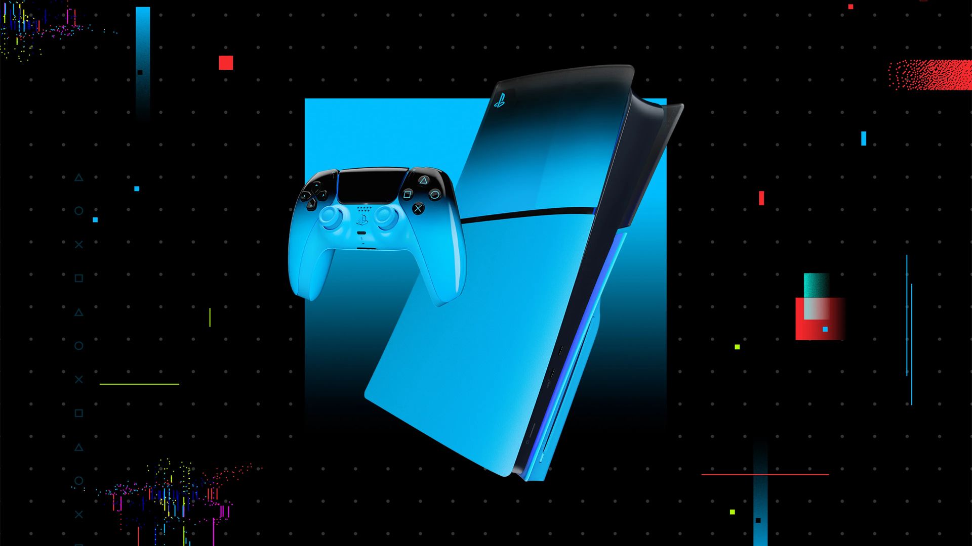 Playstation 5 Hyperpop bleu