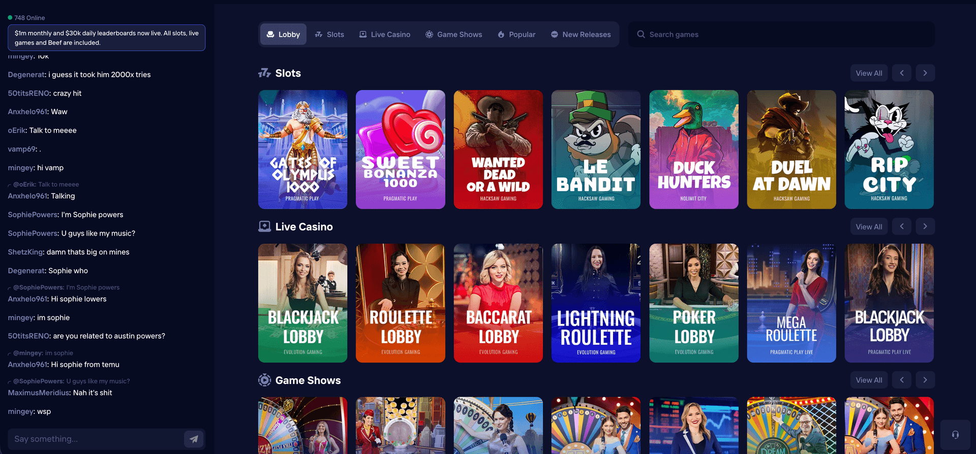 Duel Casino slots and referral code