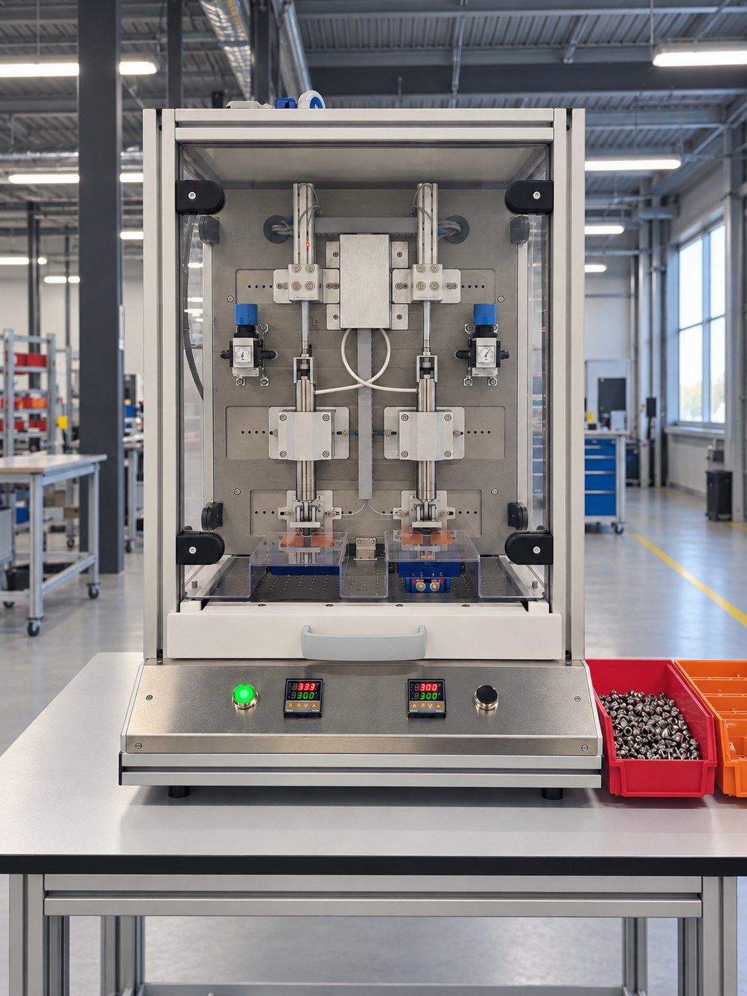 Heated press machine
