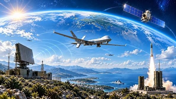 Uydu, insansız hava aracı, radar, deniz platformu ve fırlatma sistemi