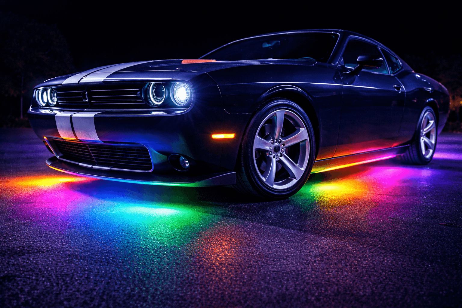 Vehicle underglow lighting installation