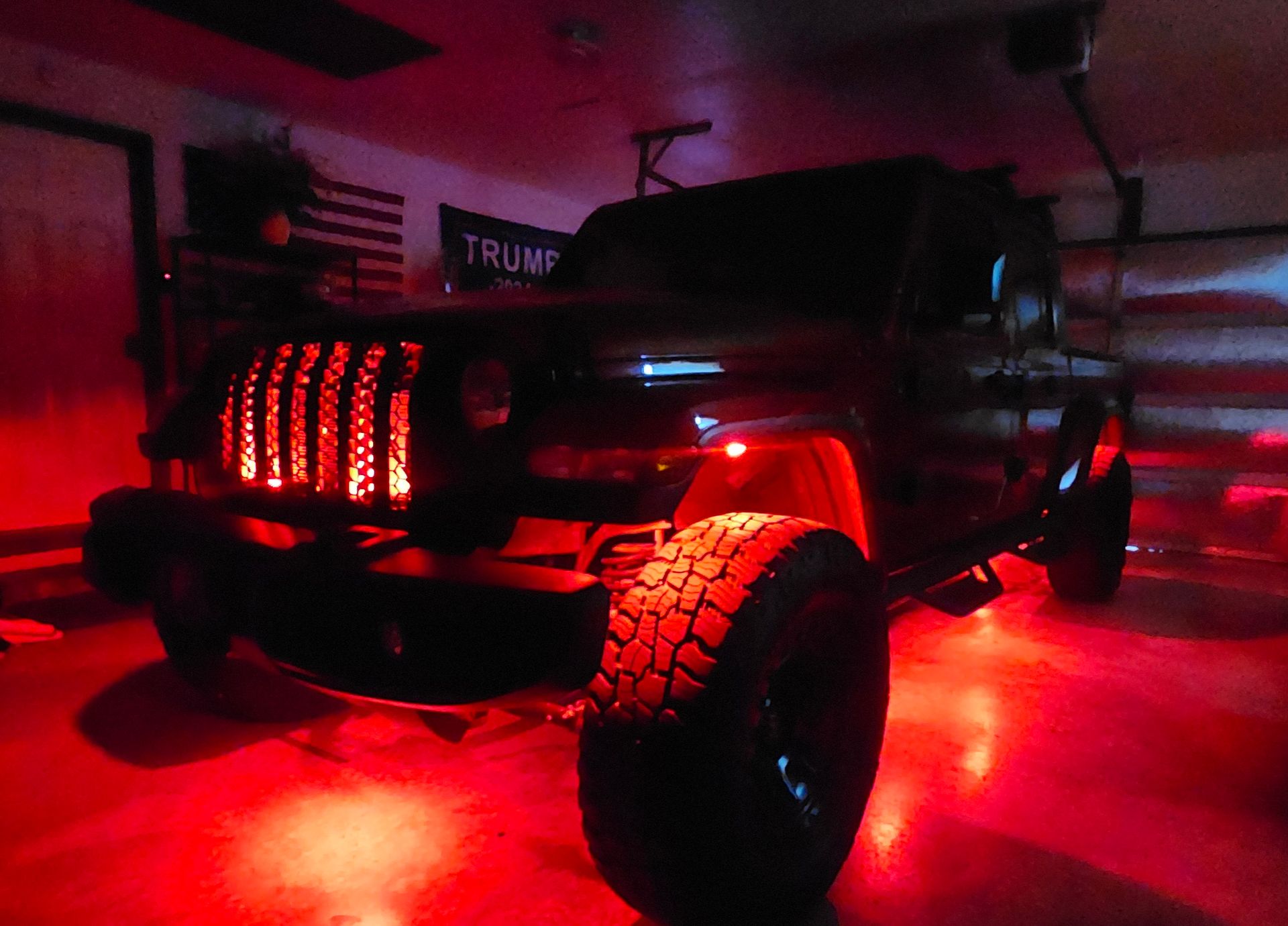 Rock light installation