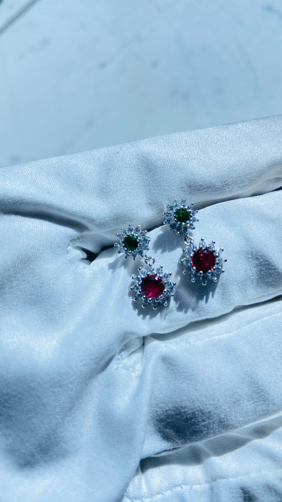 beautiful diamond earrings exclusively by Deep Shine Jewellers 