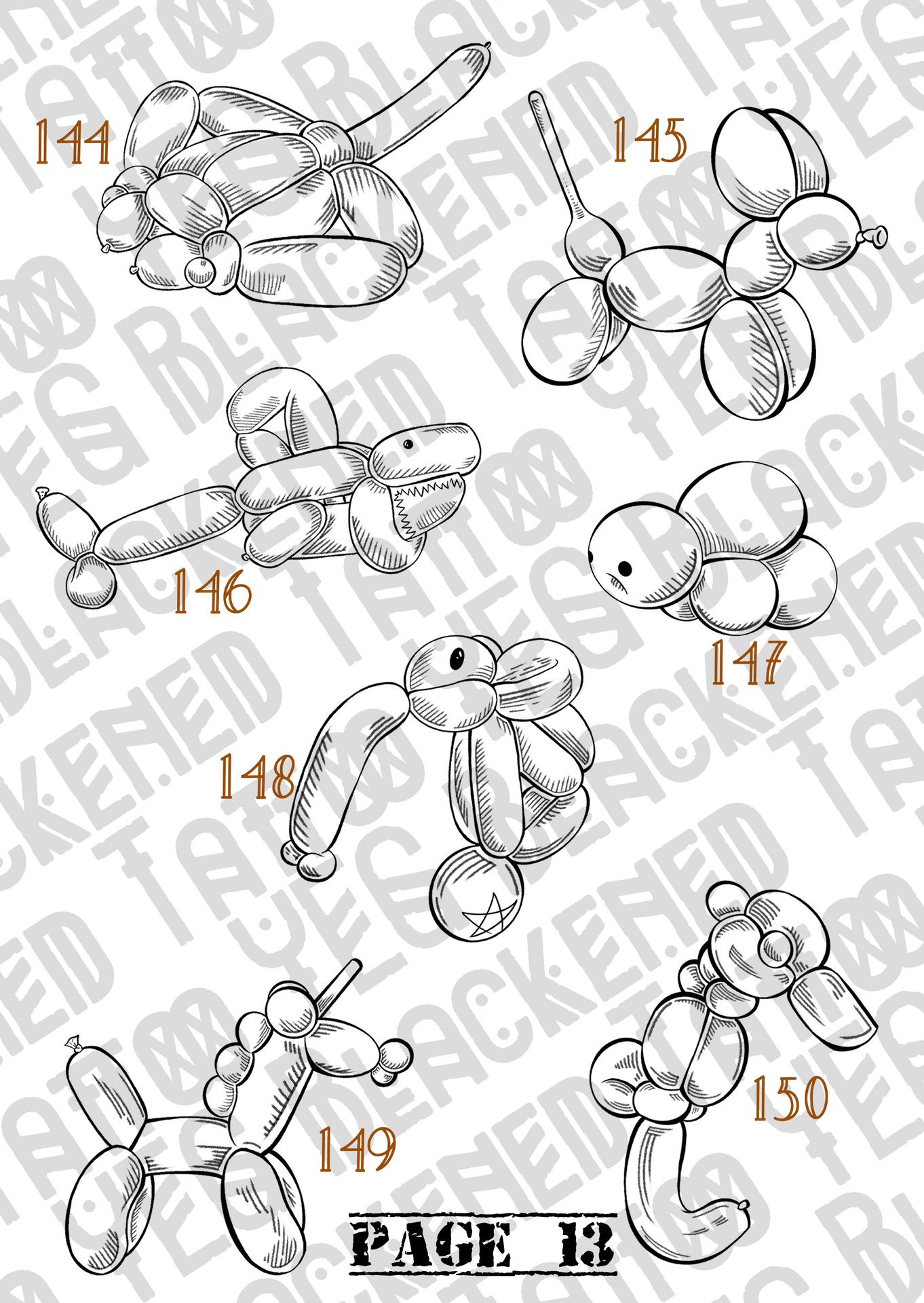 Previous years tattoo flash page 13