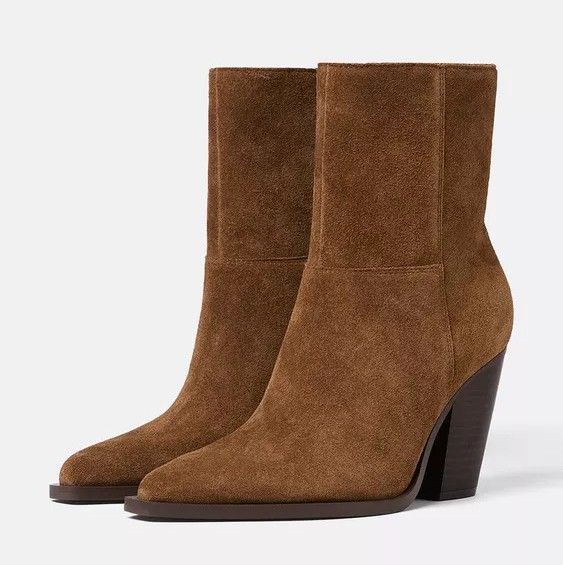 Bottines cowboy en cuir