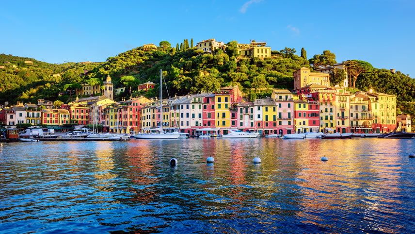 Colorful waterfront village of Portofino on the Italian Riviera.