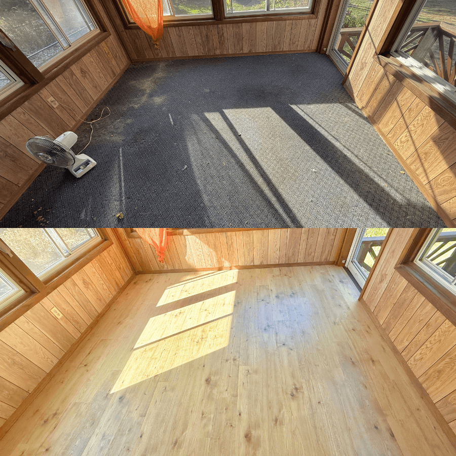 Flooring installation by Urban Edge Construction Cedar Rapids