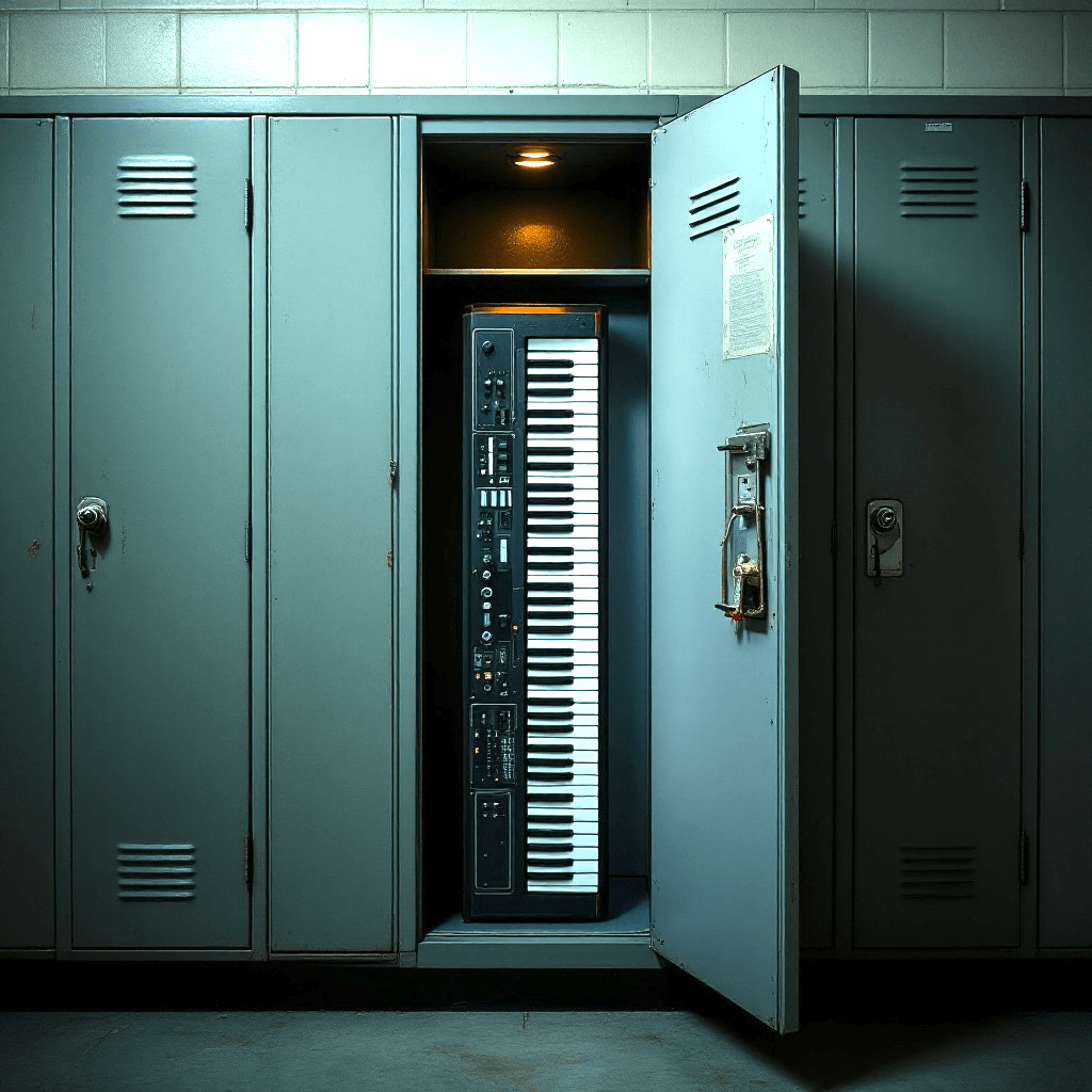Rental Keyboard in a locker