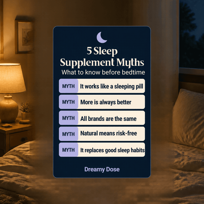 Five common myths about sleep supplements