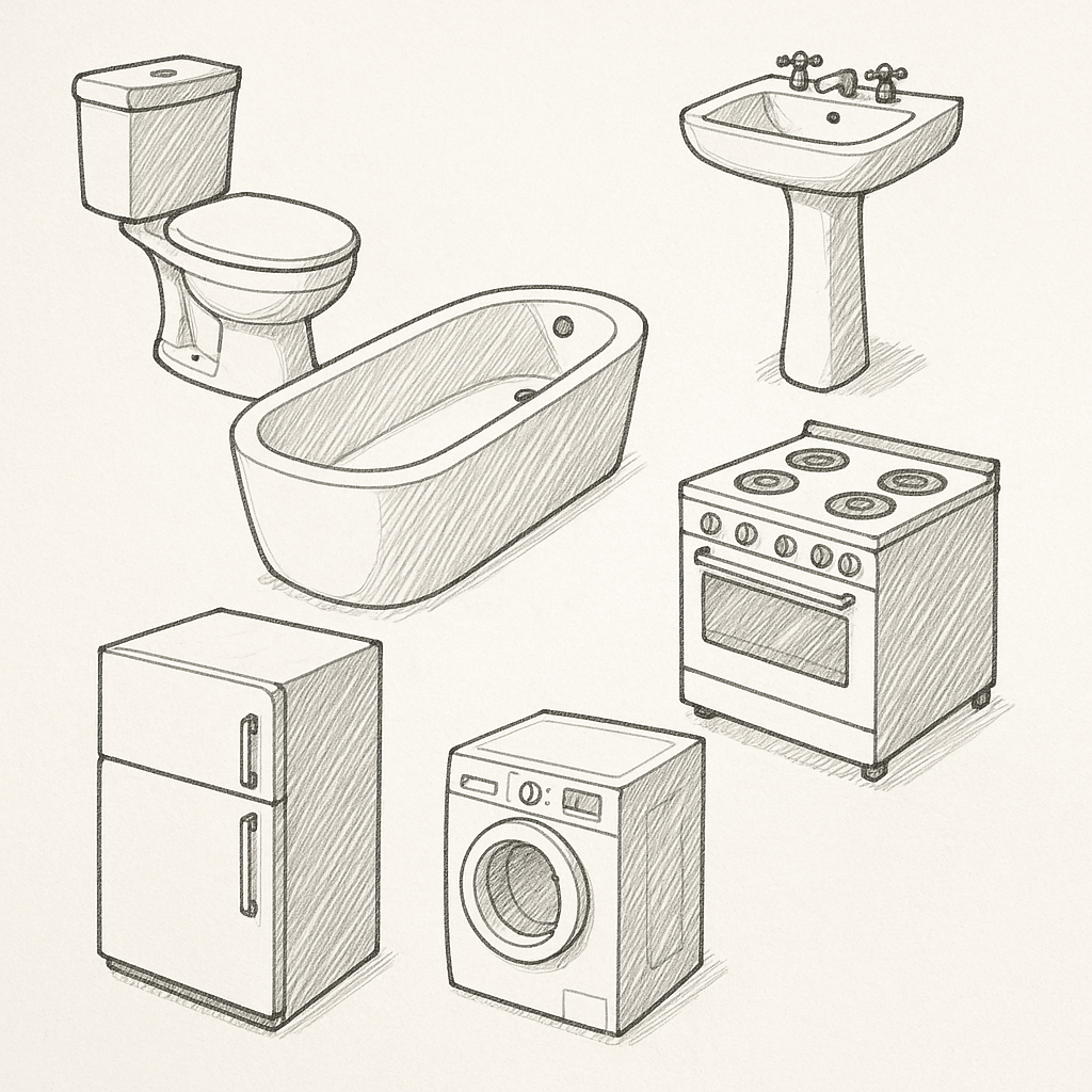Common Fixtures and Appliances