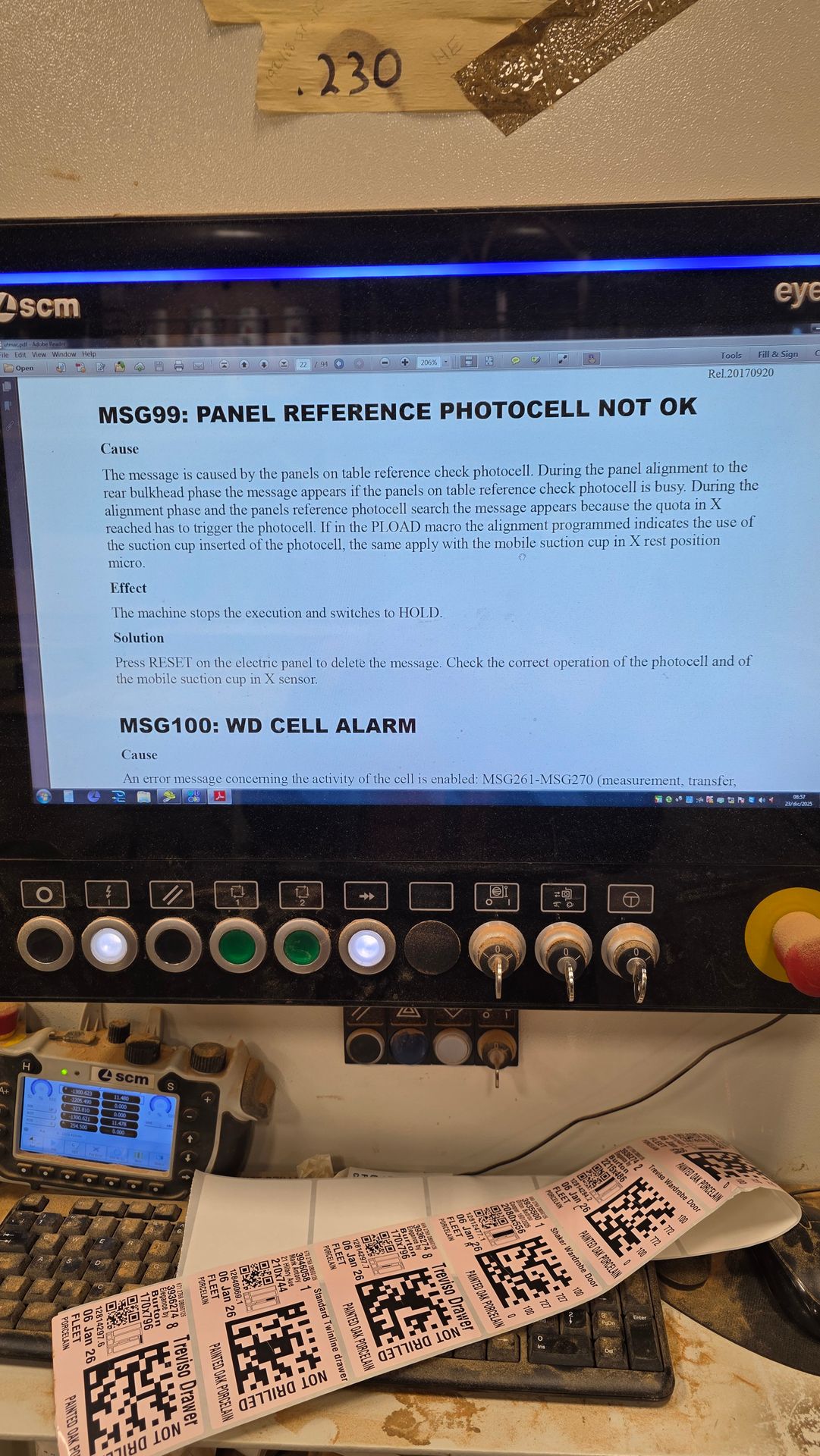 Panelmac errors, experienced engineer is curical, maintenace of router, machine breakdown repair, scm fault finding,