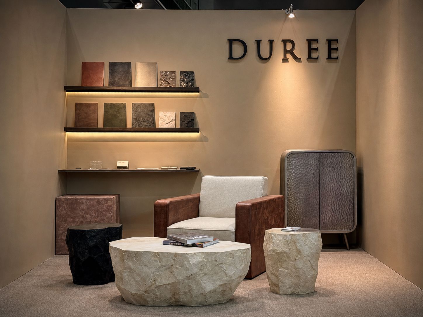 Interior Lifestyle Tokyo 2025に出展したDUREE家具ブランドの展示ブース Interior Lifestyle Tokyo 2025に出展したDUREE家具ブランドの展示ブース