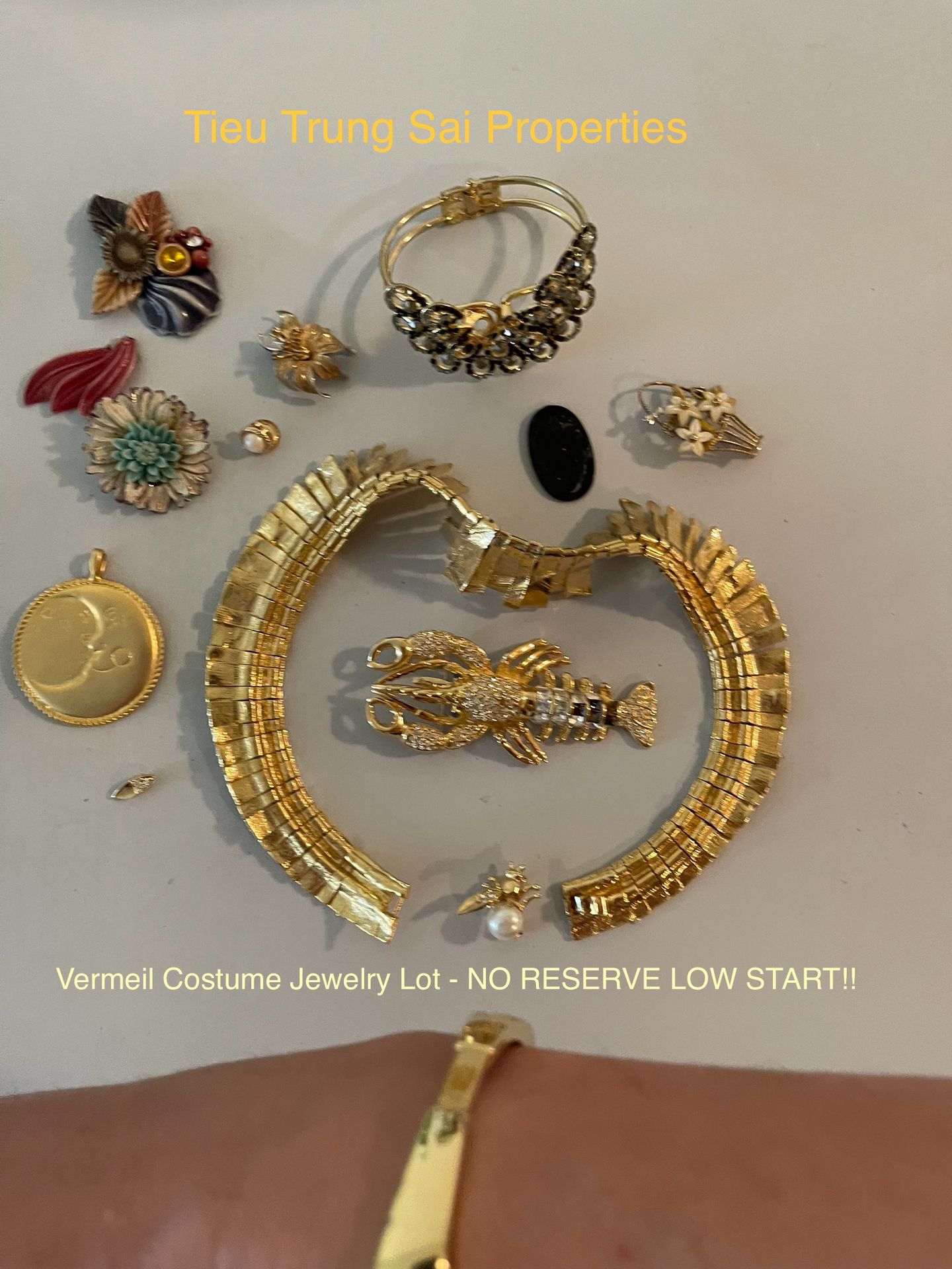 Vermeil Costume Jewelry Lot - NO RESERVE LOW START!! By Tieu Trung Sai Properties