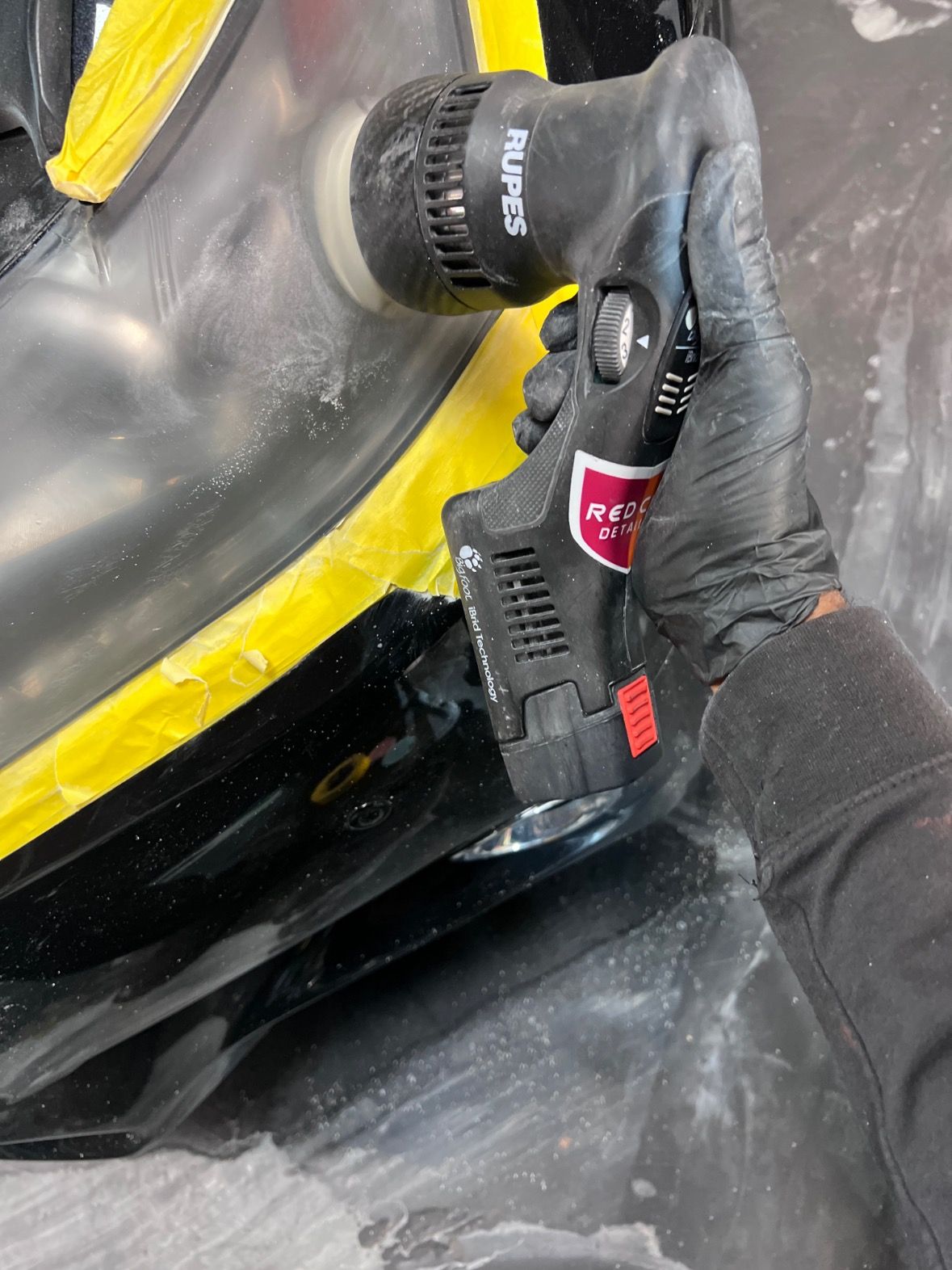 Headlight Dry Sanding