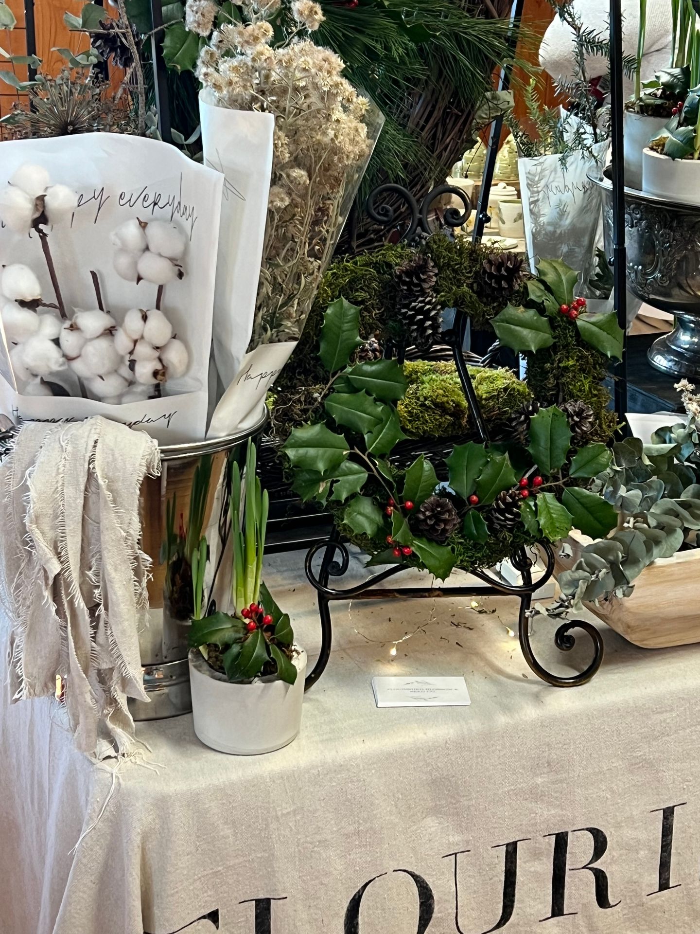 Festive Christmas decorations