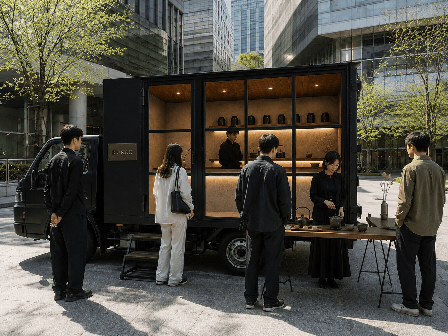 展示会 ポップアップ 企業コラボレーションでの活用を想定したDUREE Mobil Pavilion