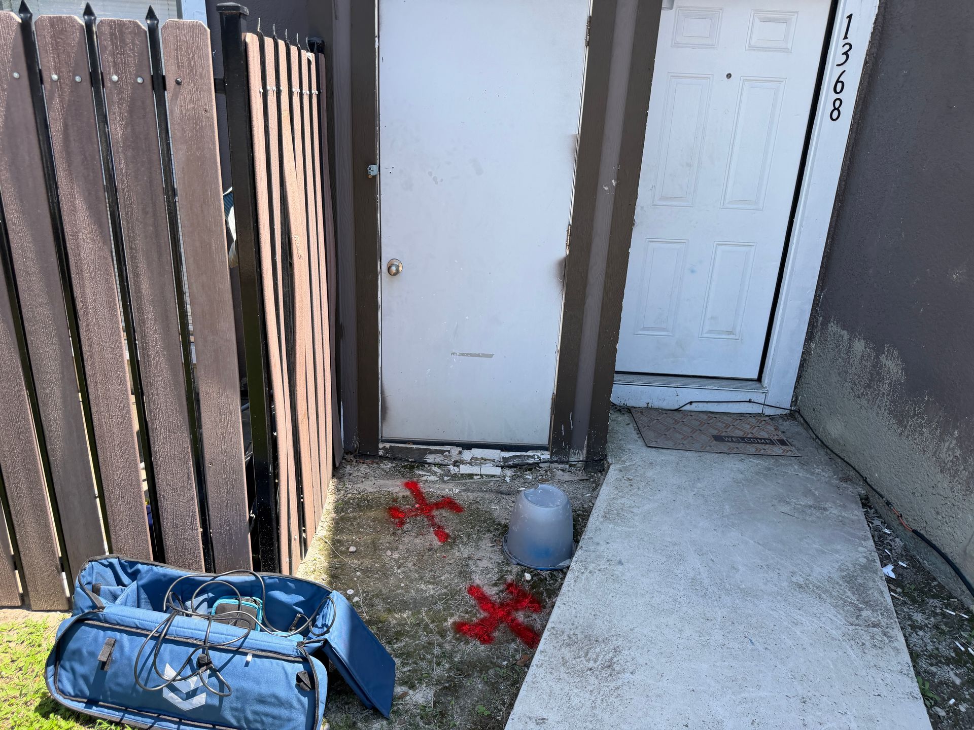 Private property utility locate at a multi-unit property in Dallas, TX