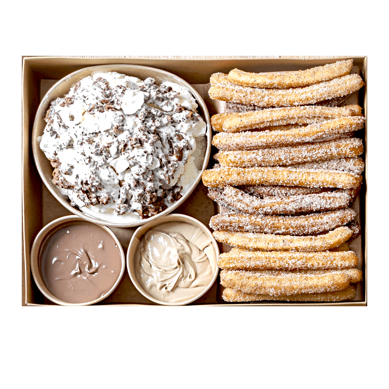 Churros & Ice Cream Platter