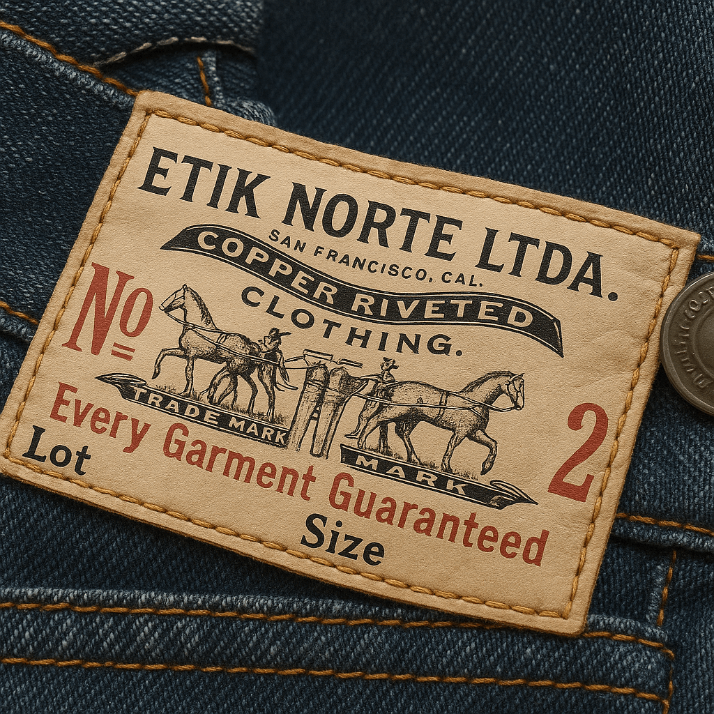 Etiqueta zetex personalizada para roupas Etiqueta zetex personalizada para roupas