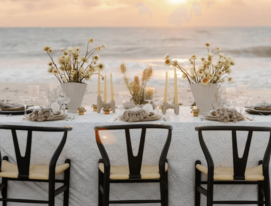 Beach Wedding Setup at Belmond Maroma Resort & Spa, Riviera Maya Beach Wedding Setup at Belmond Maroma Resort & Spa, Riviera Maya