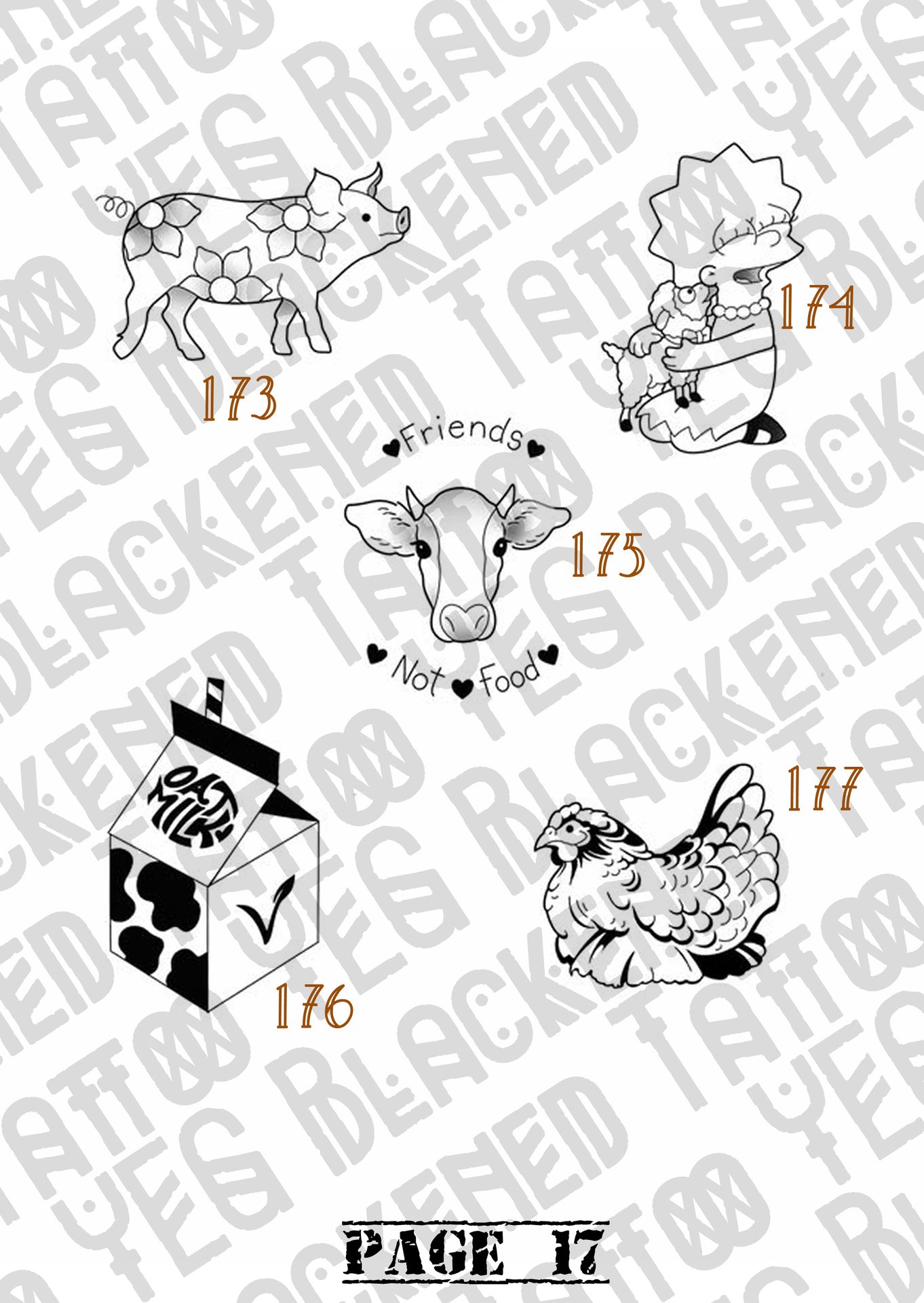 Previous years tattoo flash page 17