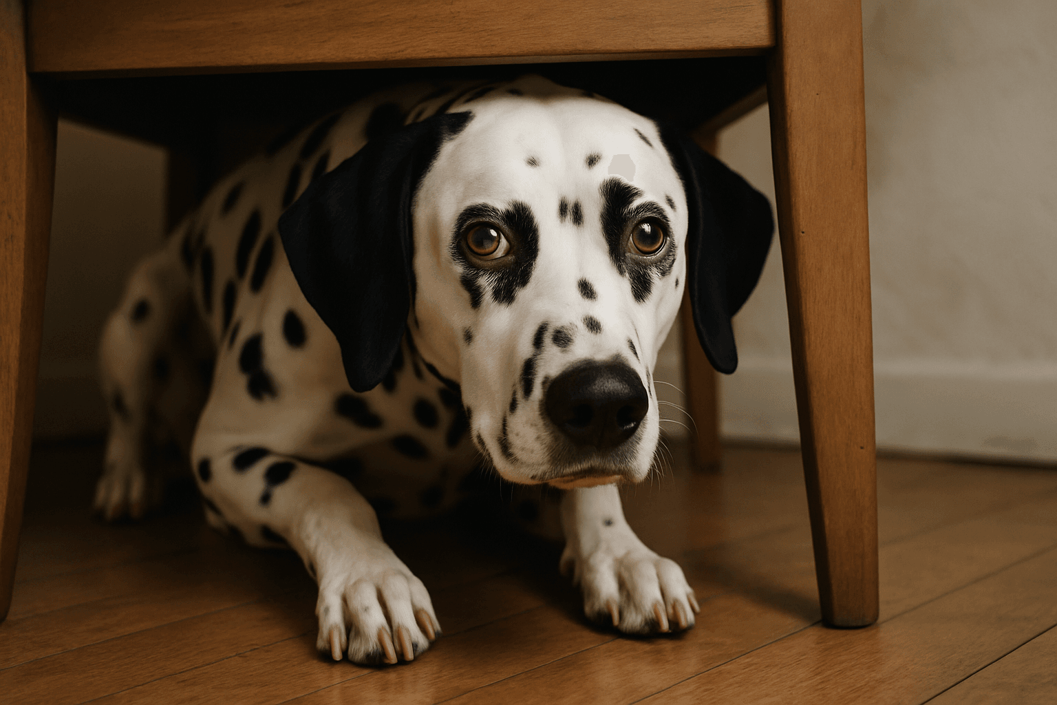 Cachorro com medo de trovão Cachorro com medo de trovão