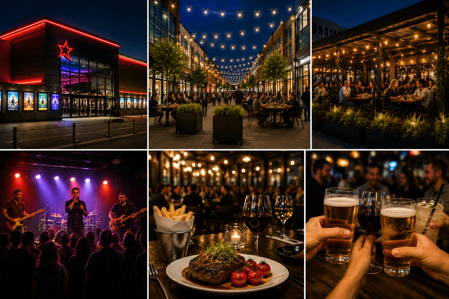 Entertainment dining and social venues