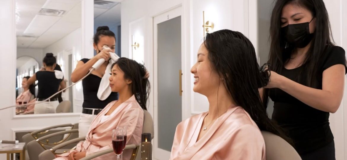 light blow dry after unique head spa couples session light blow dry after unique head spa couples session
