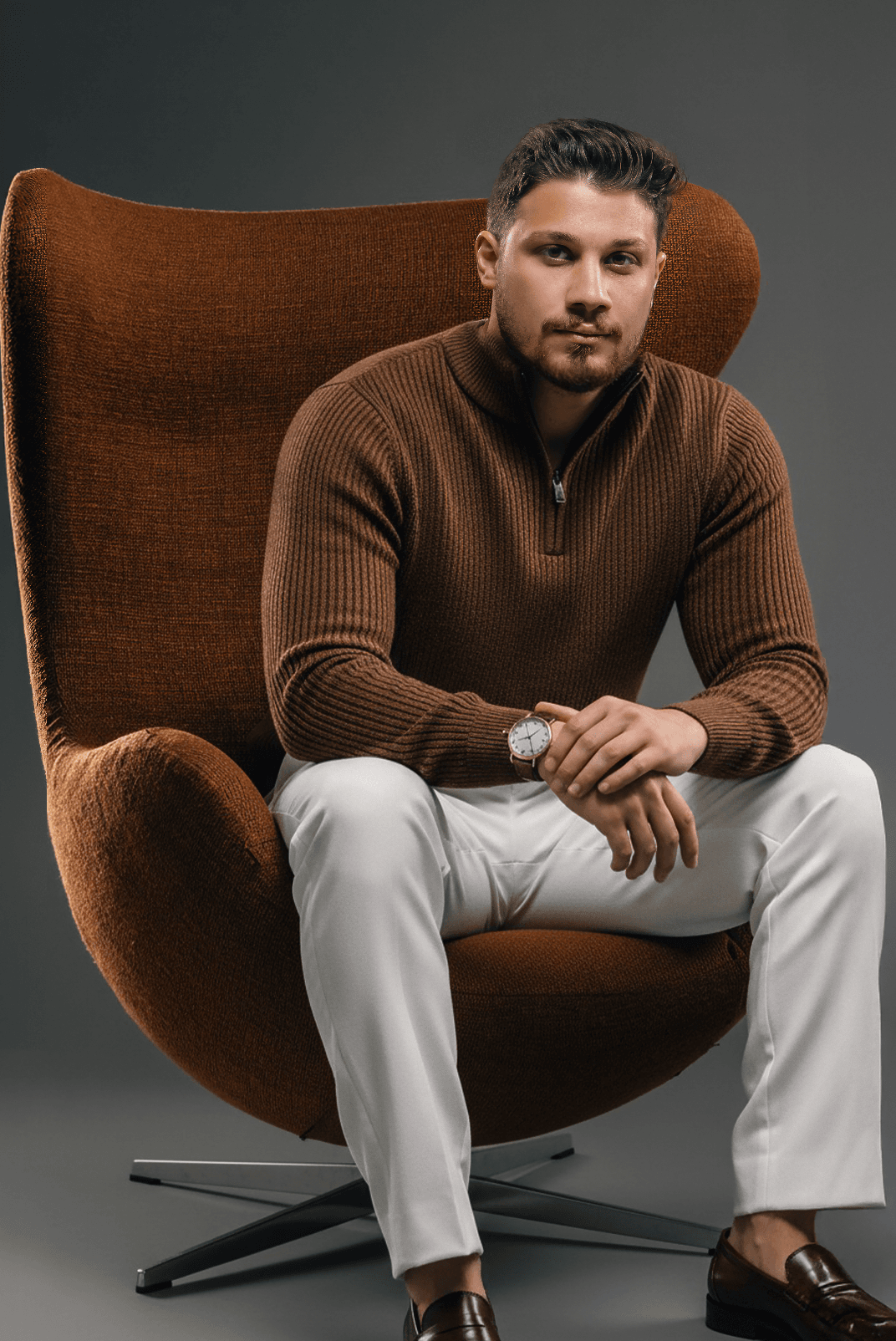 Zeid Alsayid – Dubai-based filmmaker and creative director captured in a cinematic portrait style, showcasing modern visual branding and AI-assisted color grading aesthetics.