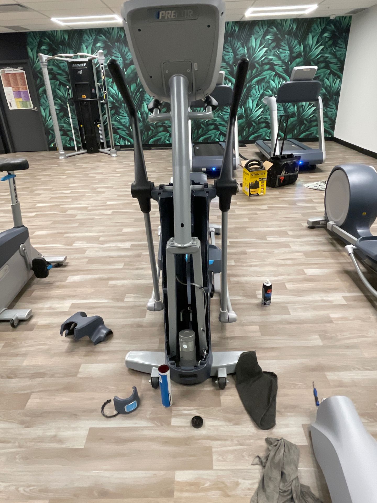 diverse fitness equipment