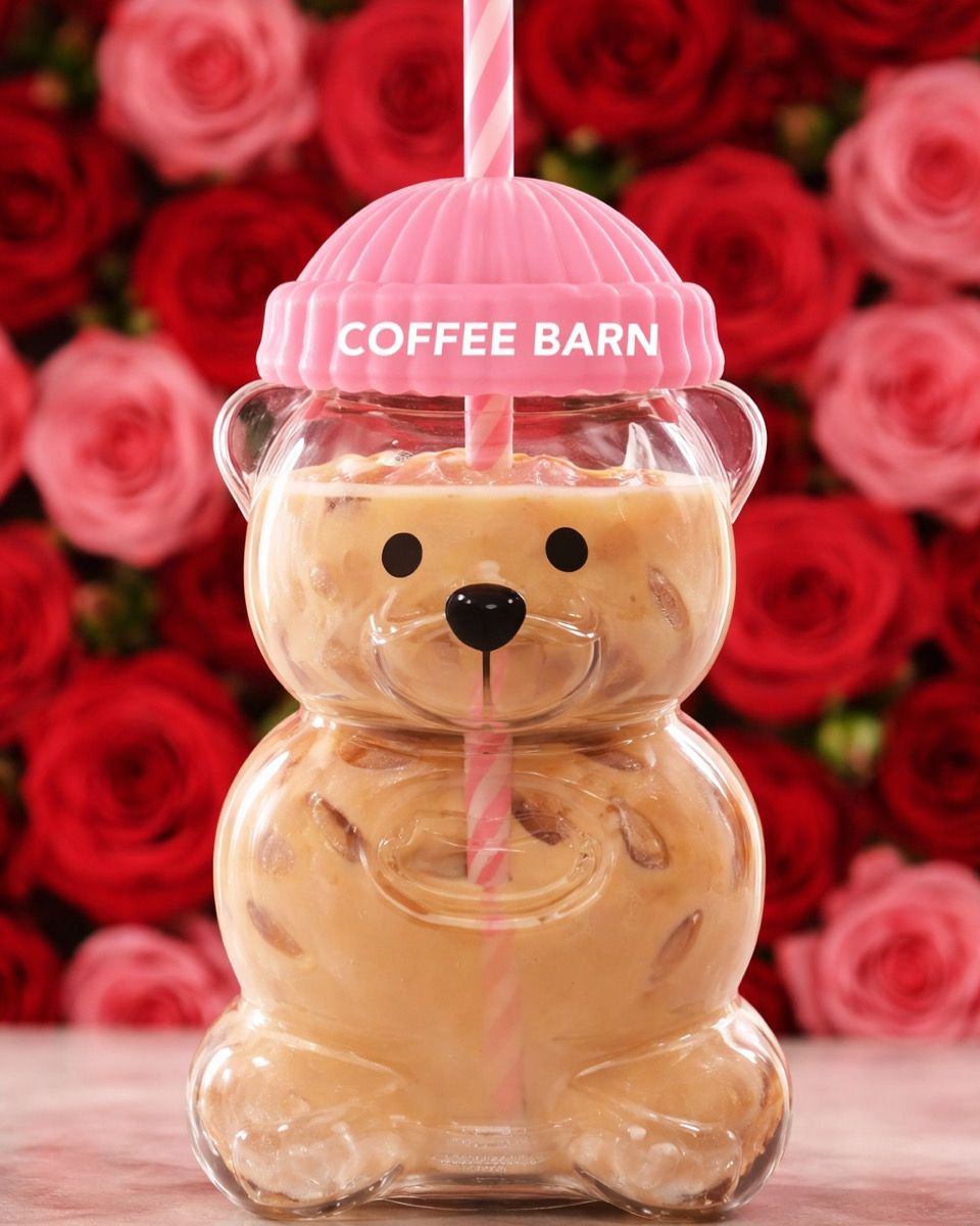 Specialty latte at Coffee Barn Merrick NY