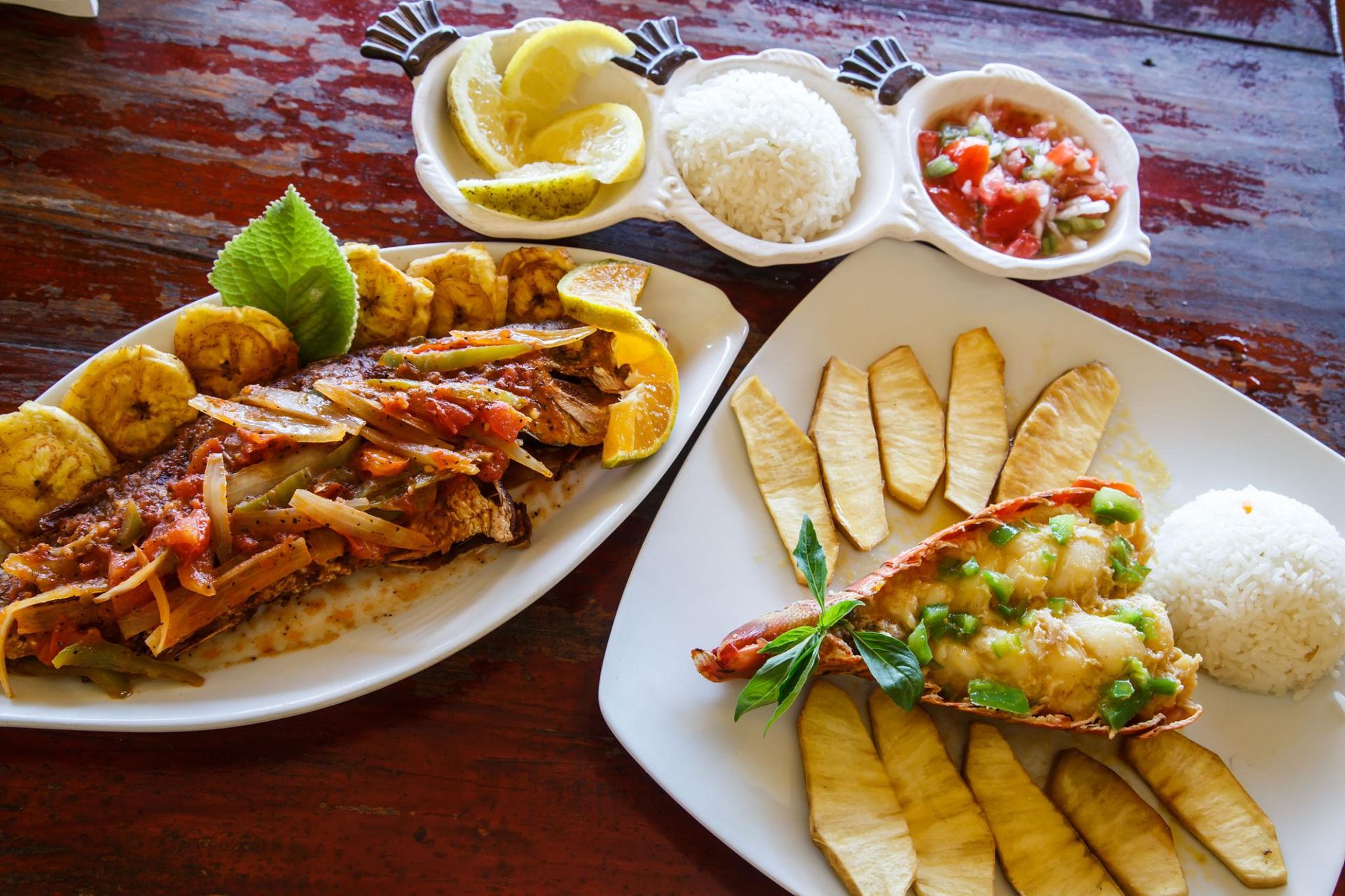Tropical seafood cuisine from Nicaragua - The Flamingo Realty