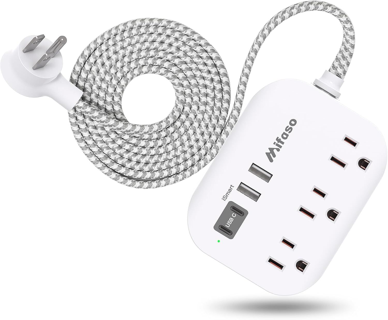 Power AC / DC adapter isolated on white background
