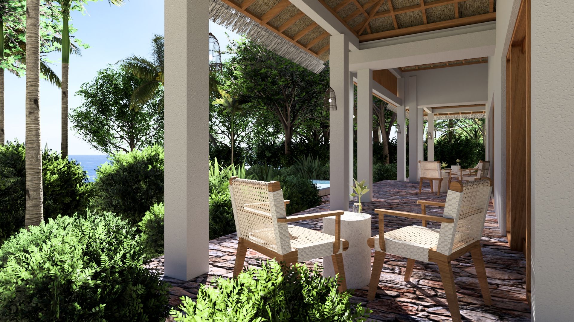 Lombok Villa terrace nest invest global