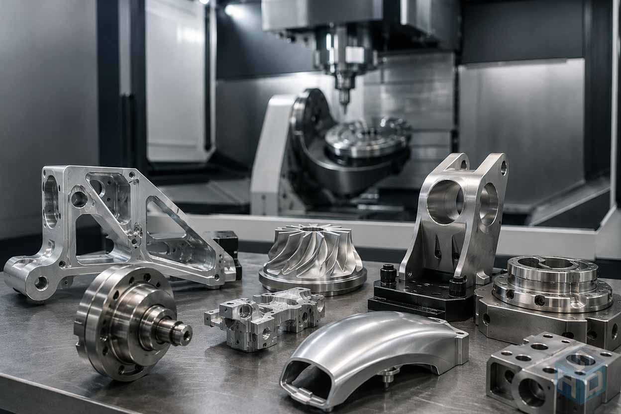 five-axis CNC machined parts