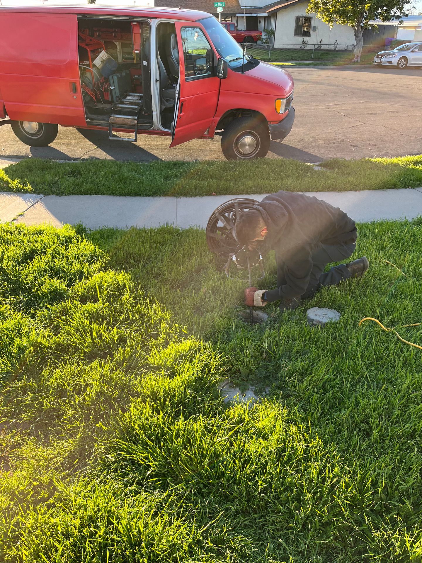 Sewer Drain Cleaning Thru Clean Out