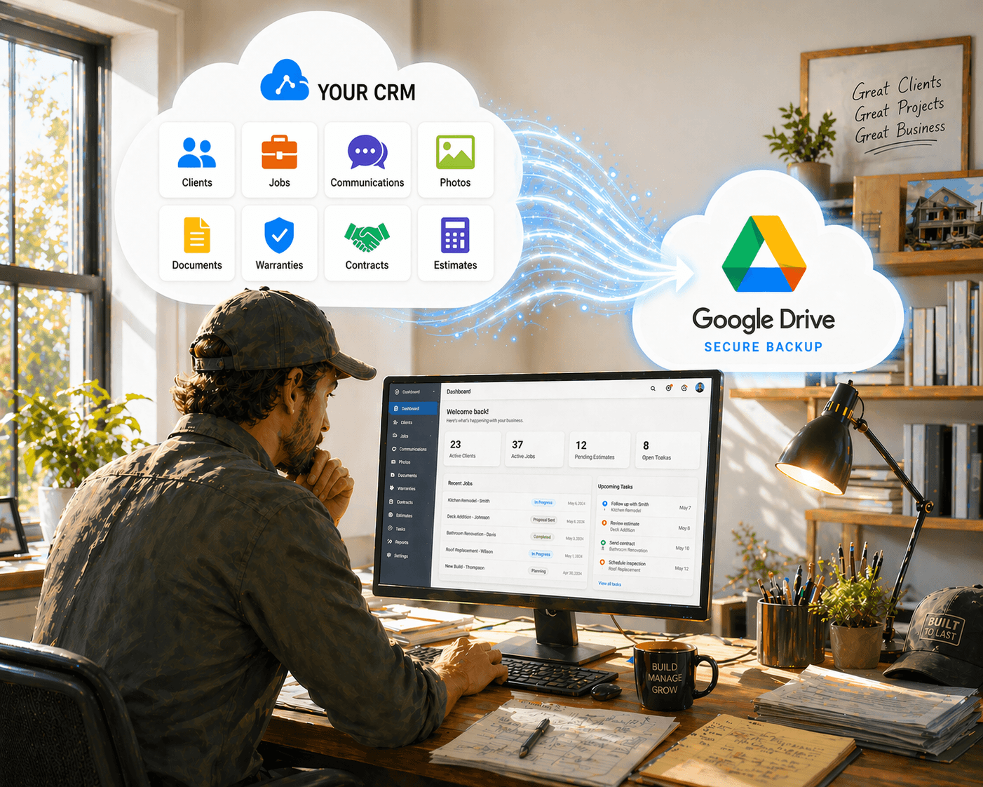 Organized and secure data storage after migration