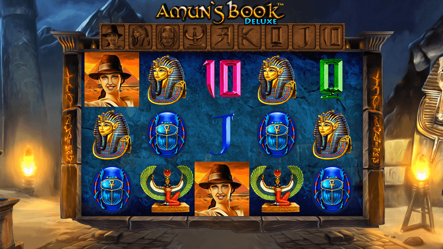 Machine à sous Amun's Book Deluxe