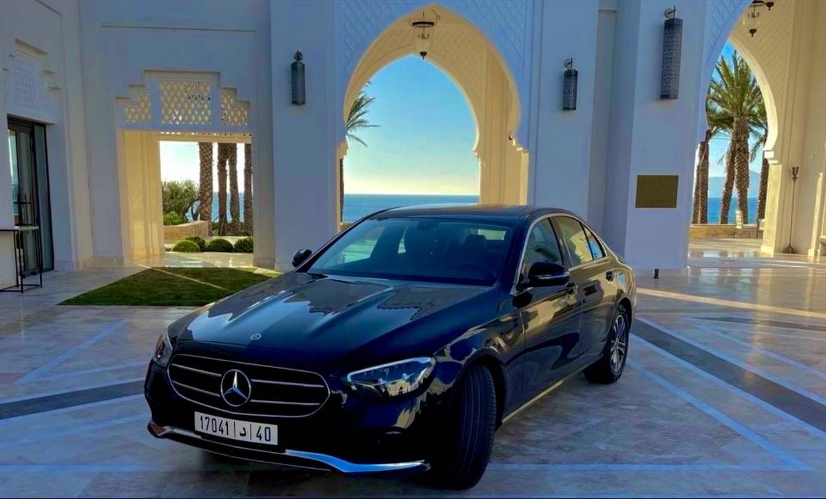 Mercedes E-Class luxury sedan for executive chauffeur service in Tangier Mercedes E-Class luxury sedan for executive chauffeur service in Tangier