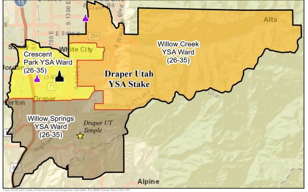 Draper YSA boundaries (26–35)