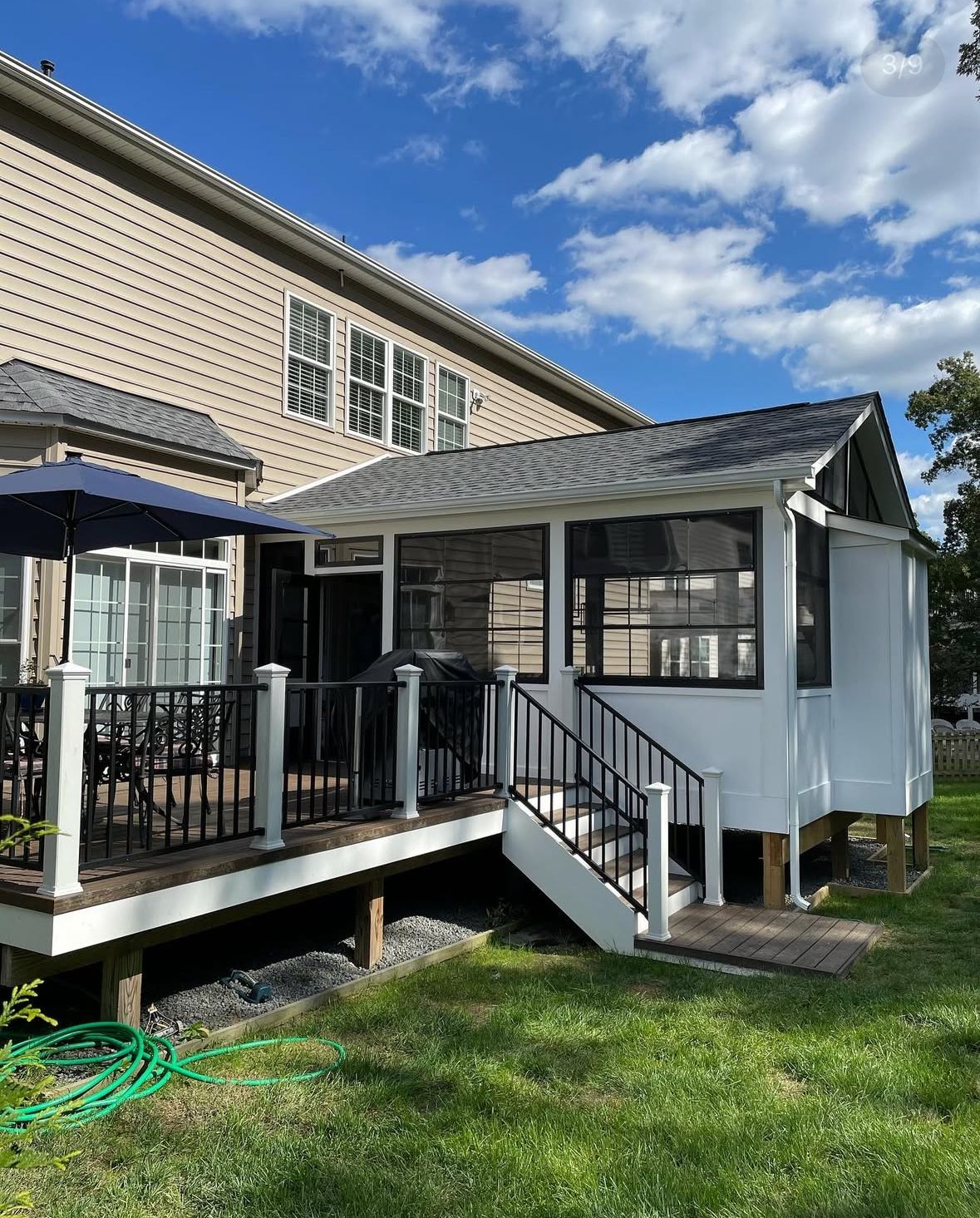 Exterior improvement after construction