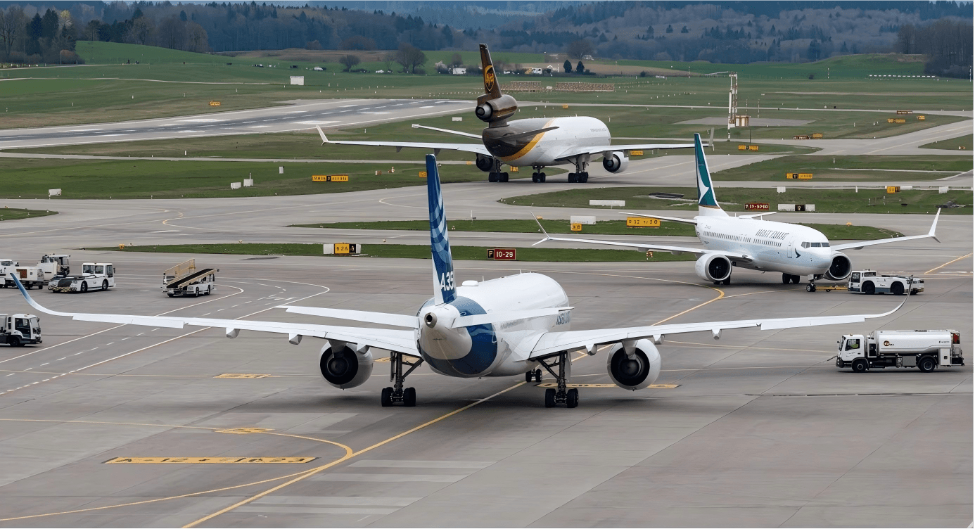 Private Planes On The Runway