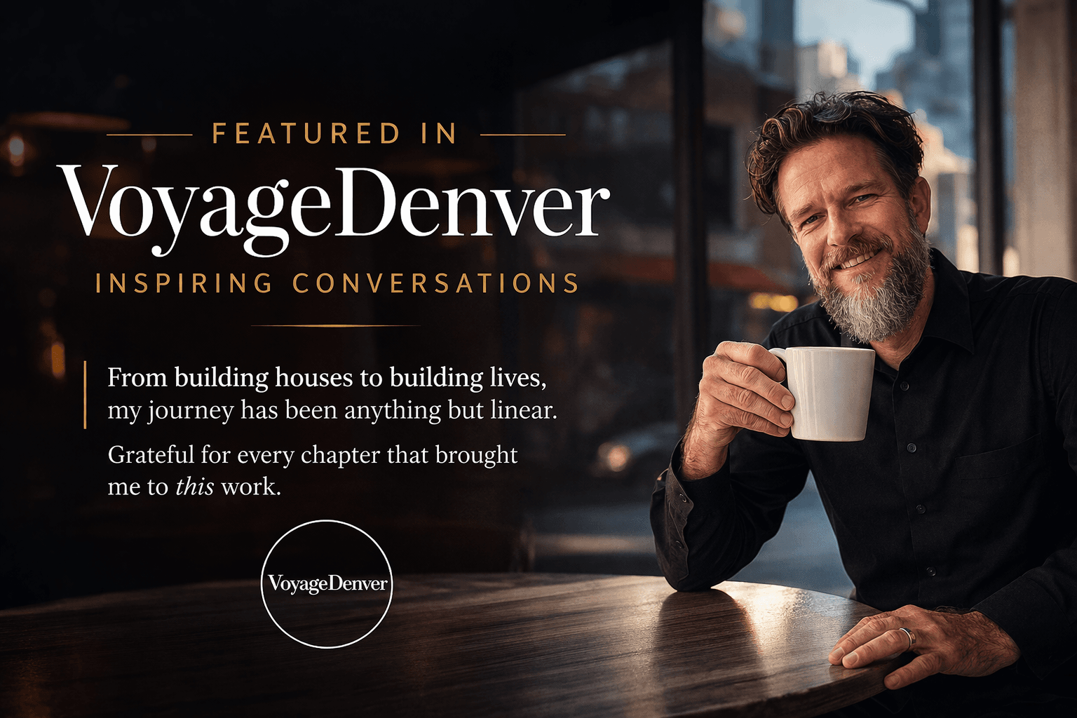 Sir Christopher, professional Dominant, featured in an interview with VoyageDenver