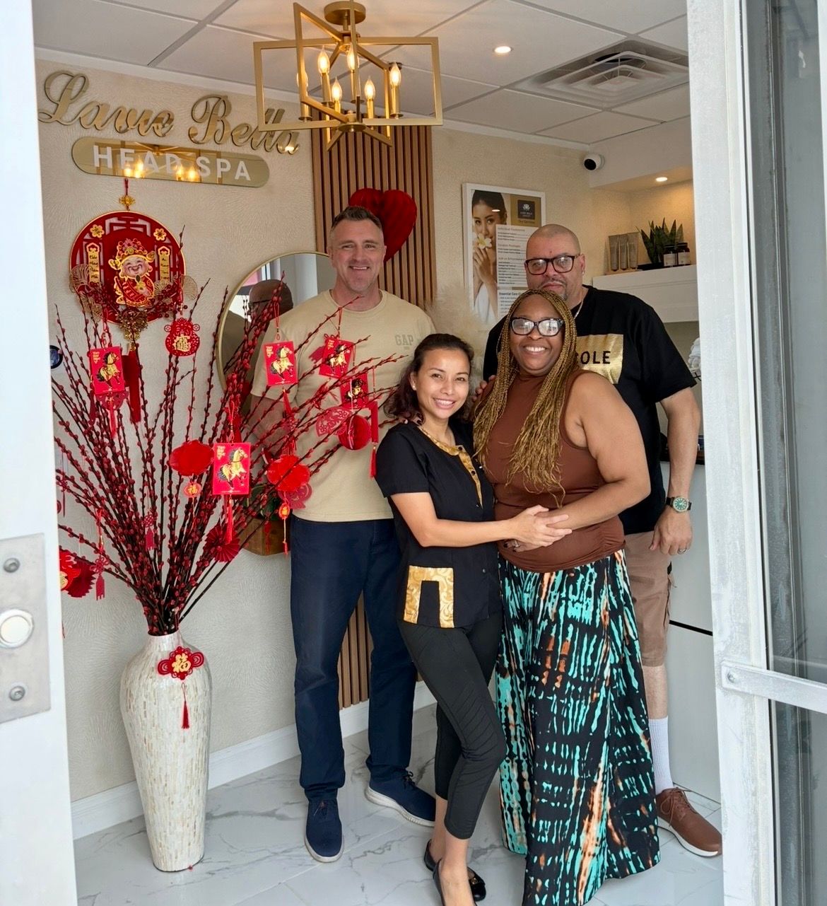 couples visit lavie bella head spa in artesia california for scalp care and head spa pampering