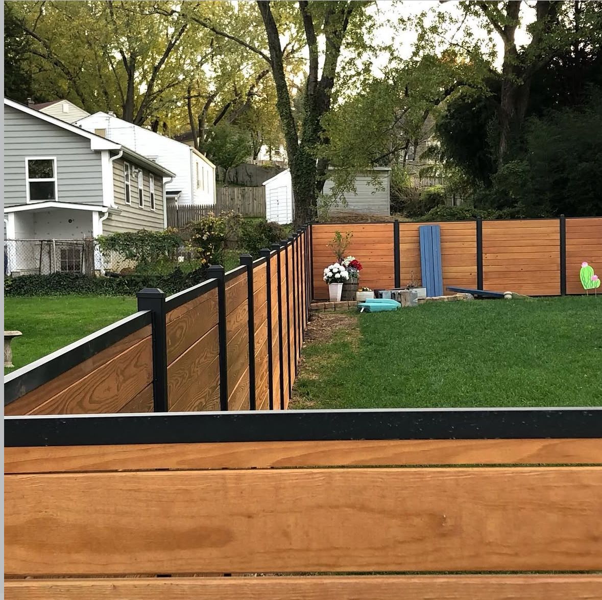 Exterior improvement after construction